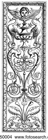 Artifacts - Wood Panel - Belgium Originally carved in oak, this panel is an example of the Flemish Renaissance style made in the year 1540. The influence of Italian art, particularly that of Raphael is present. In this year Henry VIII of England married View Large Illustration Stock Illustration - Artifacts - Wood Panel - Belgium Originally carved in oak, this panel is an example of the Flemish Renaissance style made in the year 1540. The influence of Italian art, particularly that of Raphael is present. In this year Henry VIII of England married. Fotosearch