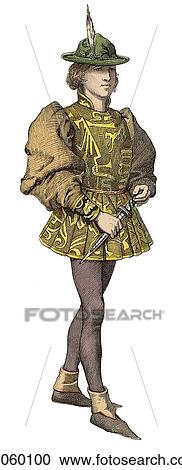 Fashion & Costume - (Color) c. 1450 Burgundy In this period The Dukes of Burgundy, members of the French Royal House of Valois extended their rule into the low countries of Flanders (Belgium) and the Netherlands (Holland) from the late 14th to the mid 15 View Large Illustration Clipart - Fashion & Costume - (Color) c. 1450 Burgundy In this period The Dukes of Burgundy, members of the French Royal House of Valois extended their rule into the low countries of Flanders (Belgium) and the Netherlands (Holland) from the late 14th to the mid 15. Fotosearch