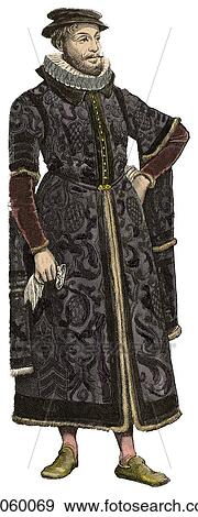 Fashion & Costume - (Color) c. 1550 England In this period both Michelangelo and Cellini were at the peak of their artistic expression; King Edward VI died (1553) and St. Andrews Gold Club, Scotland was founded. View Large Illustration Stock Illustration - Fashion & Costume - (Color) c. 1550 England In this period both Michelangelo and Cellini were at the peak of their artistic expression; King Edward VI died (1553) and St. Andrews Gold Club, Scotland was founded.. Fotosearch
