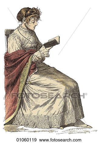 Stock Illustration - Fashion & Costume - (Color) c. 1800-1805 Germany In this period Thomas Jefferson won the U. S. Presidential election (1800); the Union Jack became the official flag of the U. K. (1801) and Ohio joins the Union (1803).. Fotosearch