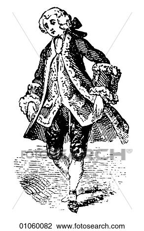 Fashion & Costume - line art c. 1760 France in this period the painter Jean Baptiste Greuze was active (1725-1805); Scottish political Economist Adam Smith, author of "The Wealth of Nations" published "Theory of Moral Sentiments" (1759) and Anton View Large Illustration Drawing - Fashion & Costume - line art c. 1760 France in this period the painter Jean Baptiste Greuze was active (1725-1805); Scottish political Economist Adam Smith, author of "The Wealth of Nations" published "Theory of Moral Sentiments" (1759) and Anton. Fotosearch