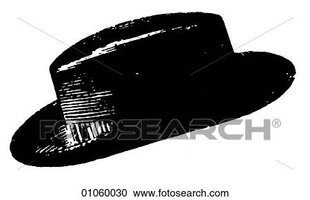 Clipart - Fashion & Costume - line art c. 1890`s Men`s straw-hat In this period Cuba fought Spain for its independence (1895); H. G. Wells published "The Time Machine"; King Gillette invented the safety razor(1895) and the first modern Olympics were held in Athe. Fotosearch