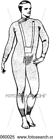 Fashion & Costume - line art c. 1900 union suit underwear, man, male, Victorian, late 19th century View Large Illustration Stock Illustration - Fashion & Costume - line art c. 1900 union suit underwear, man, male, Victorian, late 19th century. Fotosearch