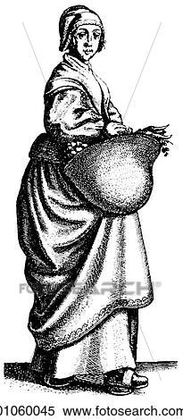 Fashion & Costume - line art c. 1630-1640 View Large Illustration Stock Illustration - Fashion & Costume - line art c. 1630-1640. Fotosearch