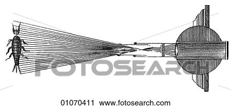Clip Art - Science & Medicine - line art (Scientific) Physics Optics Laboratory equipment Solar Microscope. Fotosearch