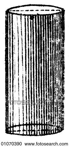 Clipart - Science & Medicine - line art (Scientific) Mathematics cylinder. Fotosearch