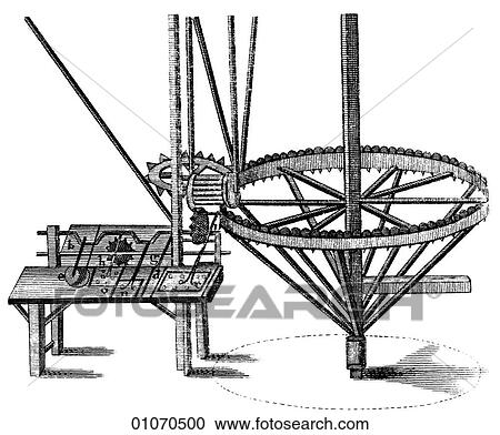 Clipart - Science & Medicine - line art (Scientific) Mathematics The Burroughs Machine. Fotosearch