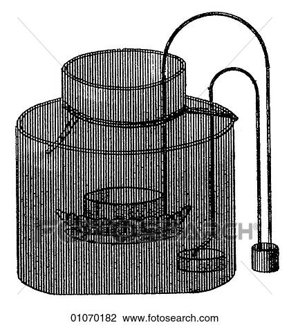 Drawing - Science & Medicine - line art (Scientific) Laboratory equipment. Fotosearch