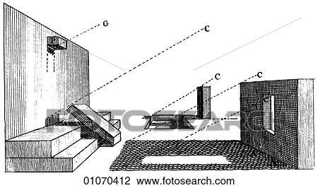 Drawing - Science & Medicine - line art (Scientific) Physics Optics. Fotosearch