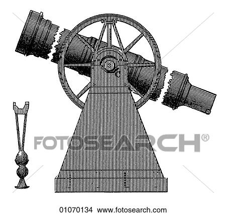 Science & Medicine - line art (Scientific) Astronomy Telescope View Large Illustration Stock Illustration - Science & Medicine - line art (Scientific) Astronomy Telescope. Fotosearch
