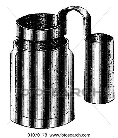 Stock Illustration - Science & Medicine - line art (Scientific) Laboratory equipment experiment. Fotosearch
