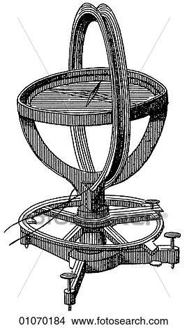 Stock Illustration - Science & Medicine - line art (Scientific) Physics Magnetism Compass. Fotosearch