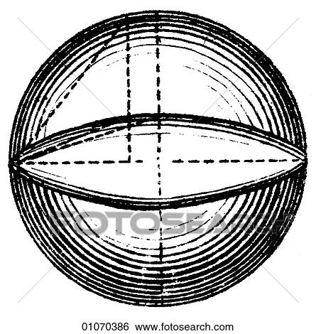 Stock Illustration - Science & Medicine - line art (Scientific) Mathematics sphere. Fotosearch