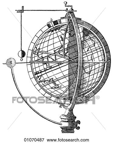 Science & Medicine - line art (Scientific) Geography Globe View Large Illustration Stock Illustration - Science & Medicine - line art (Scientific) Geography Globe. Fotosearch
