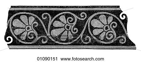Patterns & Motifs - Ancient Greece - line art Ornamented band, 500-300BC View Large Illustration Clip Art - Patterns & Motifs - Ancient Greece - line art Ornamented band, 500-300BC. Fotosearch