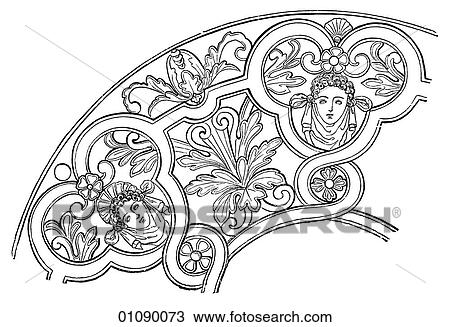 Patterns & Motifs - France - line art Ornament for a dish by Bernard Palissy (1509-1590) Palissy was a French Huguenot (Protestant) potter, writer and artist. He was jailed for his religion in his early years but his talent caused him to be freed into View Large Illustration Drawing - Patterns & Motifs - France - line art Ornament for a dish by Bernard Palissy (1509-1590) Palissy was a French Huguenot (Protestant) potter, writer and artist. He was jailed for his religion in his early years but his talent caused him to be freed into. Fotosearch