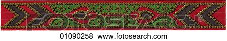 Patterns & Motifs - India - (Color) Decoration of an Indian saddle cover c. 1820 (a9) View Large Illustration Stock Illustration - Patterns & Motifs - India - (Color) Decoration of an Indian saddle cover c. 1820 (a9). Fotosearch