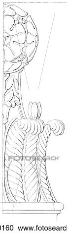 Patterns & Motifs - Italy - line art Details from a frieze in the Chapel of San Giovanni In French this is known as the "couronnement" View Large Illustration Clipart - Patterns & Motifs - Italy - line art Details from a frieze in the Chapel of San Giovanni In French this is known as the "couronnement". Fotosearch