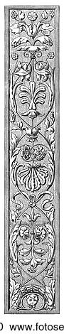 Patterns & Motifs - Italy - line art Panel Filling from Pilasters in Santa Maria dei Miracoli at Venice. c. 1550 A Pilaster is a rectangular, decorative column that projects beyond the surface of the wall. Generally it serves no structural purpose and View Large Illustration Clipart - Patterns & Motifs - Italy - line art Panel Filling from Pilasters in Santa Maria dei Miracoli at Venice. c. 1550 A Pilaster is a rectangular, decorative column that projects beyond the surface of the wall. Generally it serves no structural purpose and. Fotosearch