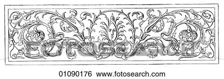 Patterns & Motifs - Italy - line art Ornament by Giulio Romano in the Palazzo del Te at Mantua c. 1480 View Large Illustration Stock Illustration - Patterns & Motifs - Italy - line art Ornament by Giulio Romano in the Palazzo del Te at Mantua c. 1480. Fotosearch