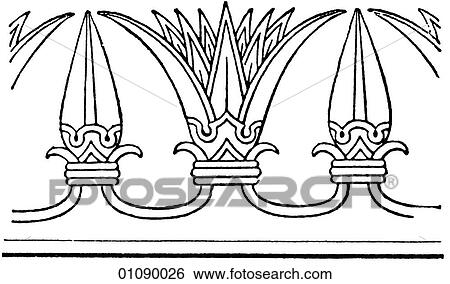 Stock Illustration - Patterns & Motifs - line art Assyrian Ornaments Assyria is an ancient kingdom in Mesopotamia (modern day northern Iraq and south eastern Turkey) which lies between the Tigris & Euphrates rivers (Mesopotamia is Greek for "between the rivers") - arguabl. Fotosearch