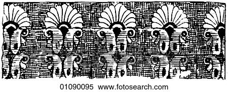 Stock Illustration - Patterns & Motifs - line art Assyrian Ornament Highly stylized motifs and decorative patterns. Assyria is an ancient kingdom in Mesopotamia (modern day northern Iraq and south eastern Turkey) which lies between the Tigris & Euphrates rivers (Mesopotamia. Fotosearch