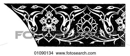 Stock Illustration - Patterns & Motifs - line art Persian Tile Panels (1500-1700) Persia is the western name for Iran The people of this land have always called their country Iran (the land of the Aryans). In 1935 the name was officially changed at the request of the Iranian. Fotosearch