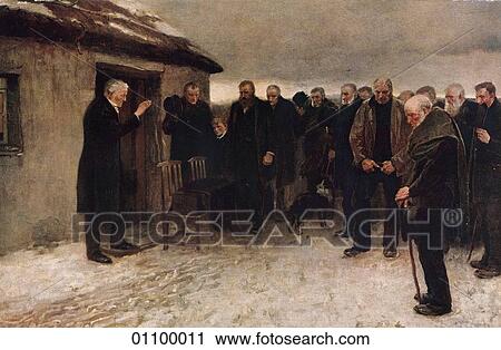 Paintings & Engravings - (Color) - Scotland "A Highland Funeral" by Sir James Guthrie, P. R. S. A. (The letters P. R. S. A. indicate that the artist was President of the Royal Scottish Academy of Art) This painting was exhibited at the Royal Academy in 18 View Large Illustration Clip Art - Paintings & Engravings - (Color) - Scotland "A Highland Funeral" by Sir James Guthrie, P. R. S. A. (The letters P. R. S. A. indicate that the artist was President of the Royal Scottish Academy of Art) This painting was exhibited at the Royal Academy in 18. Fotosearch