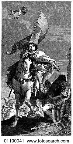 Clip Art - Paintings & Engravings - Engraving - Italy "St. Jacobus" by Giovanni Batista Tiepolo (1693-1769) The son of a prosperous ship-owner in Venice, Tiepolo rarely left the city during his long career. He was born in the year of the first National Debt in. Fotosearch