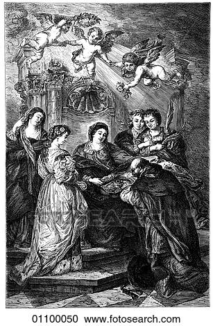 Paintings & Engravings - Engraving - Belgium "Central Picture for The Altar of St. Ildefonso" by Peter Paul Rubens (1577-1640) of the Flemish Baroque school. Rubens was born at Siegen in what is now Holland and lived during the tumultuous years of the View Large Illustration Clipart - Paintings & Engravings - Engraving - Belgium "Central Picture for The Altar of St. Ildefonso" by Peter Paul Rubens (1577-1640) of the Flemish Baroque school. Rubens was born at Siegen in what is now Holland and lived during the tumultuous years of the. Fotosearch