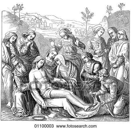 Paintings & Engravings - Engraving - Italy "Christ Mourned" by Pietro Perugino (1446-1524) (1450-1523) an Italian Renaissance painter and mentor to Raphael (Raffaello Sanzio 1483-1520) Perugino took his name from the town of Perugia where he was born. View Large Illustration Drawing - Paintings & Engravings - Engraving - Italy "Christ Mourned" by Pietro Perugino (1446-1524) (1450-1523) an Italian Renaissance painter and mentor to Raphael (Raffaello Sanzio 1483-1520) Perugino took his name from the town of Perugia where he was born.. Fotosearch