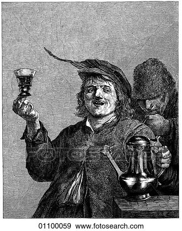 Paintings & Engravings - Engraving - Belgium Painting in the Netherlands in the 17th. Century. "Peasant with a Pot of Beer" by David Teniers, the Younger (1610-1690) Teniers was a prolific painter of the Flemish Baroque school. He was born in the year View Large Illustration Stock Illustration - Paintings & Engravings - Engraving - Belgium Painting in the Netherlands in the 17th. Century. "Peasant with a Pot of Beer" by David Teniers, the Younger (1610-1690) Teniers was a prolific painter of the Flemish Baroque school. He was born in the year. Fotosearch