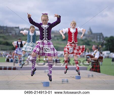 Stock Photography of Scotland, Highland Games, Highland Dancing 0495 ...