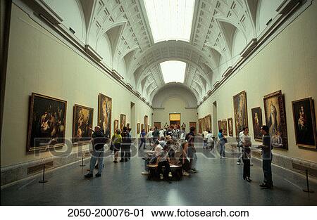 Stock Photography of Spain, Madrid, inside the El Prado Museum 2050 ...