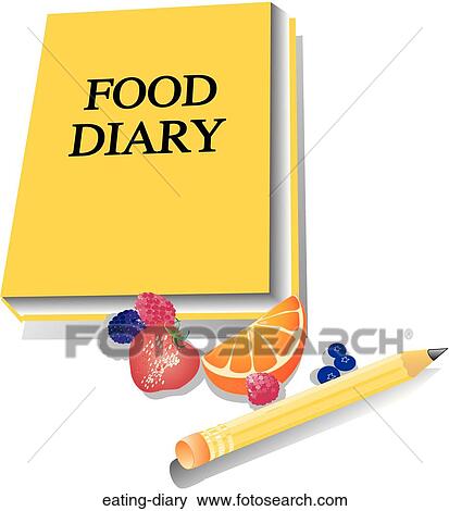 日記を食べること イラスト Eating Diary Fotosearch
