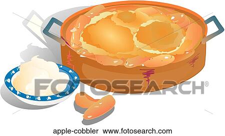 Stock Illustration - Apple Cobbler. Fotosearch