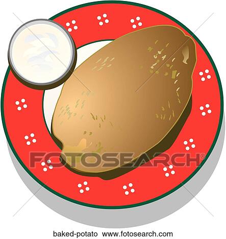 Baked Potato View Large Illustration Stock Illustration - Baked Potato. Fotosearch