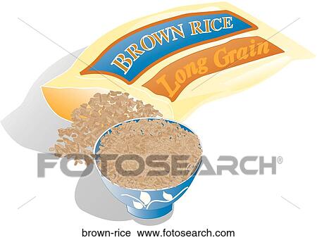 Brown Rice View Large Illustration Clip Art - Brown Rice. Fotosearch