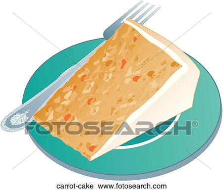 Clip Art - Carrot Cake. Fotosearch
