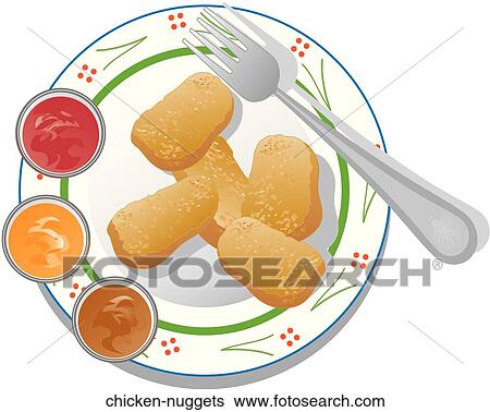 Chicken Nuggets View Large Illustration Stock Illustration - Chicken Nuggets. Fotosearch