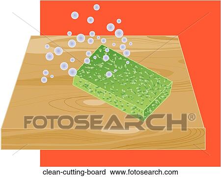 Clean Cutting Board View Large Illustration Clip Art - Clean Cutting Board. Fotosearch