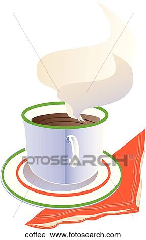 Coffee View Large Illustration Clip Art - Coffee. Fotosearch