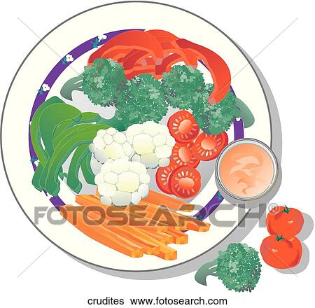 Stock Illustration - Crudites. Fotosearch
