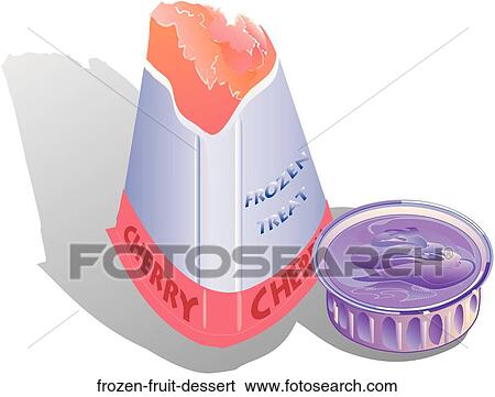 Stock Illustration - Frozen Fruit Dessert. Fotosearch