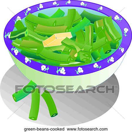 Green Beans - Cooked View Large Illustration Clip Art - Green Beans - Cooked. Fotosearch