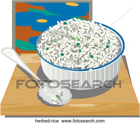Herbed Rice View Large Illustration Clip Art - Herbed Rice. Fotosearch