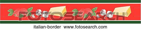 Italian Border View Large Illustration Stock Illustration - Italian Border. Fotosearch