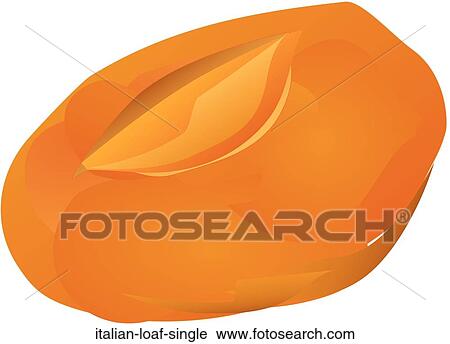 Clip Art - Italian Loaf Single. Fotosearch