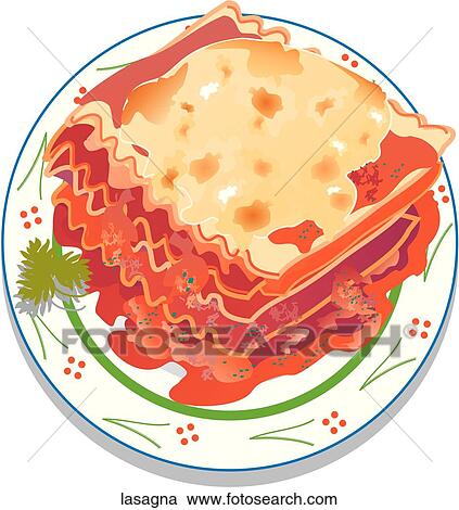 Lasagna Clipart | lasagna | Fotosearch