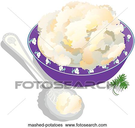Stock Illustration - Mashed Potatoes. Fotosearch